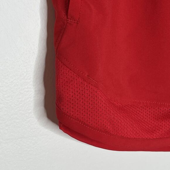 Under Armour Womens Woven Training Short Red Size Small Loose Athletic Running - Picture 2 of 7